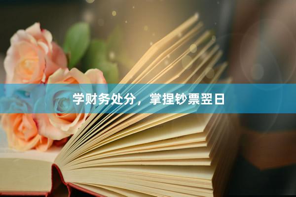 学财务处分，掌捏钞票翌日